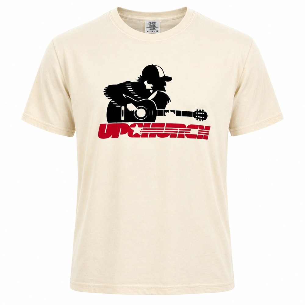 Comfort Colors Ryan Upchurch Graphic Tee M Cotton Cream Country Rock T-Shirt